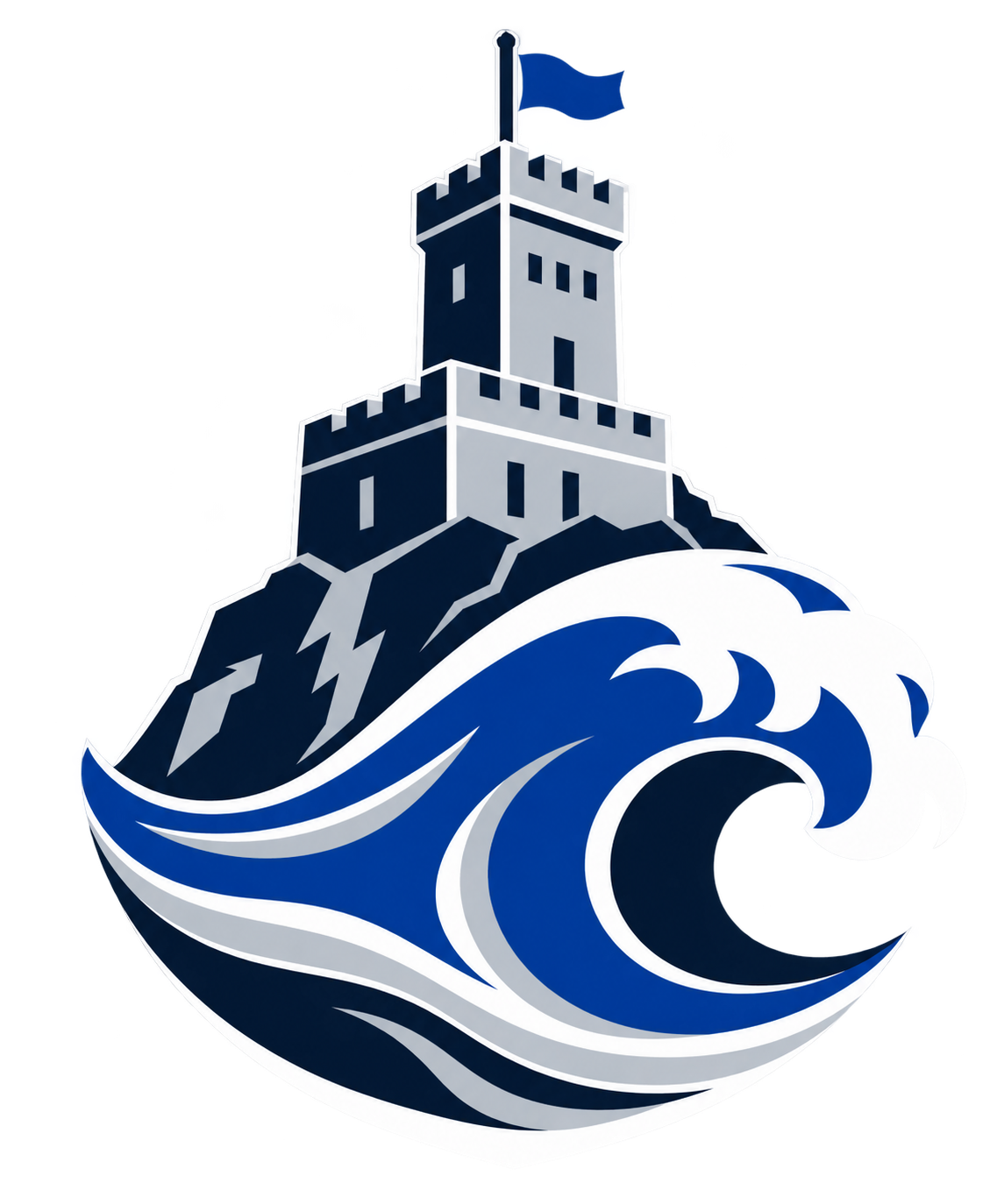 Cabot Tower and Atlantic wave symbol